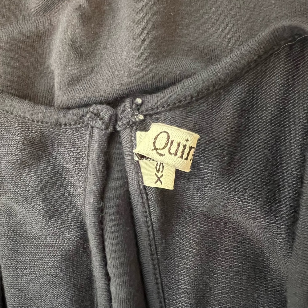 Quince French terry modal Jumpsuit Navy - Picture 2 of 5
